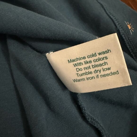 FAHERTY x ROLLER RABBIT Polo Pajama Top in Blue Mini Wave - Picture 7 of 8